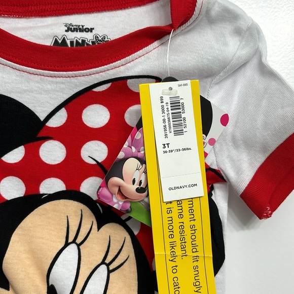 NWT- Old Navy Disney Minnie Mouse pajamas. Size 3T - Picture 3 of 6